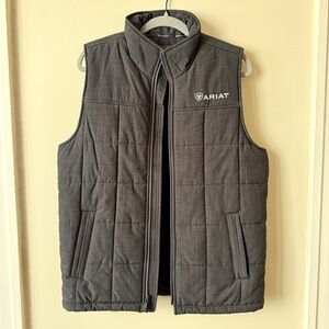 Ariat Men's Dark Gray Quilted Vest